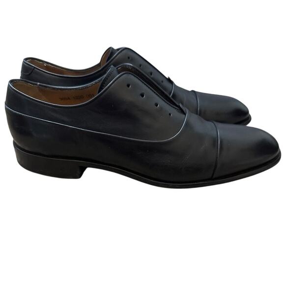 John Varvatos Hand Made in Italy Black Leather Oxford Loafers Mens Size 8.5 main image 6
